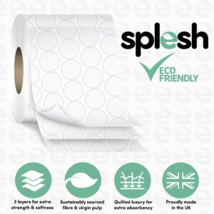 Alternative view of Splesh Toilet Roll, Soft & Quilted Eco-Friendly Lavender, 36 Rolls